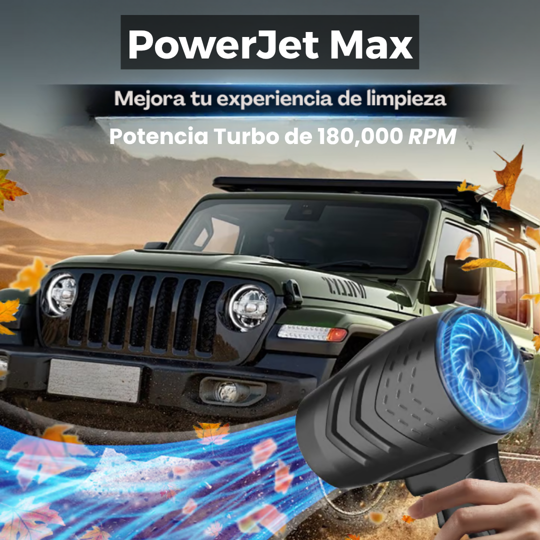 POWERJET Max® Secado de vehículos con turbina de aire.